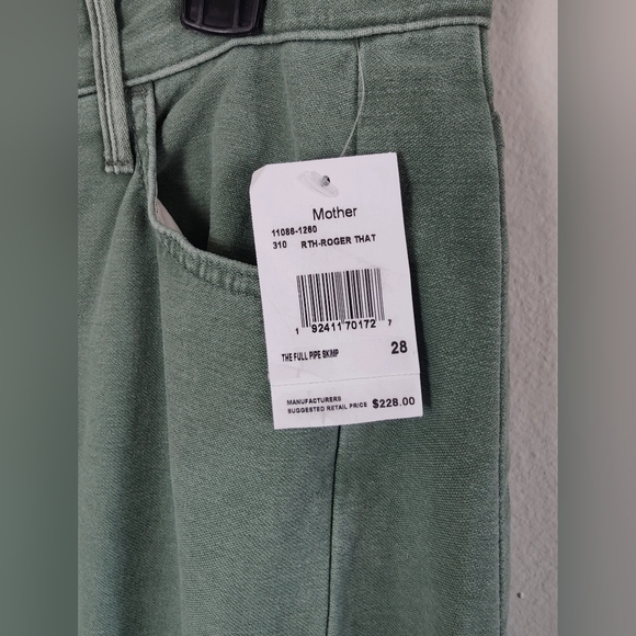 Mother Denim The Full Pipe Skimp In Roger That Size 28 Fits Size 29 NWT $228 - Picture 8 of 14